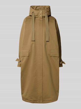 G-Lab Mantel mit Kapuze Modell LIV in Camel, Gr&ouml;&szlig;e M