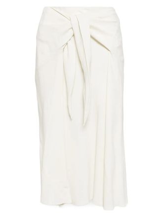 Rick Owens Hollywood Strutter skirt - women - Acetate/Viscose - 40 - White