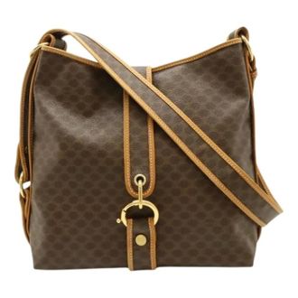 Celine Pre-owned Cross Body Bags, female, Brown, Size: ONE SIZE Pre-owned Vintage Pochette Shoulder Bag
