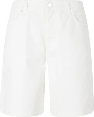 Maison Kitsun&eacute; Denim Shorts - Dames - Denim shorts - Wit - W27 - Denim - Korte Broeken