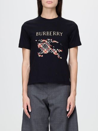 Burberry Slim Fit Equestrian Knight Check Cotton T-Shirt