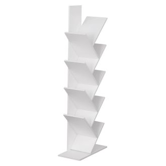 Happy Garden Librer&iacute;a Blanca Inclinada 8 Estantes Simone
