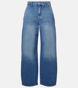 7 For All Mankind Bonnie high-rise wide-leg jeans