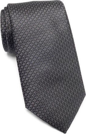 Nordstrom Rack Mercer Grid Cotton Tie in Black at Nordstrom Rack