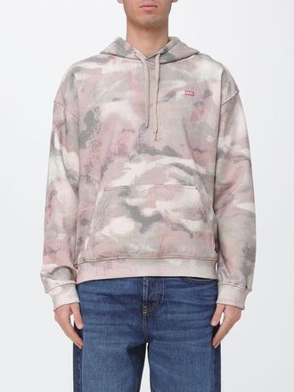 Diesel Felpa con cappuccio Diesel in cotone con motivo camouflage