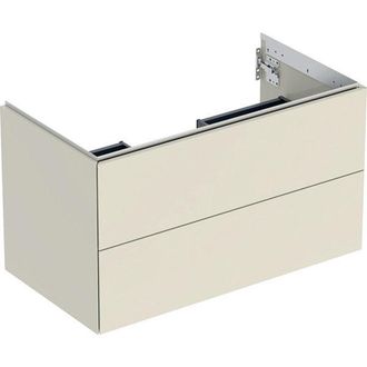 Keramag Geberit One Armoire Sous Lavabo, 2 Tiroirs, 88,8x50,4x47cm