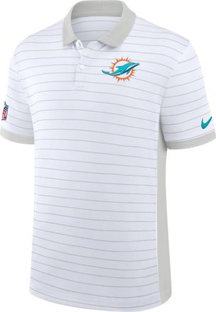 Nike Miami Dolphins Sideline Victory Stripe Nike Mens Dri-FIT NFL Polo in White | 03BG0CEB9P-RPE
