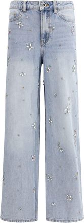 Self Portrait Wide Leg Jeans