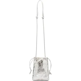 Dolce Vita Evie Bucket Crossbody Bag in Silver at Nordstrom Rack