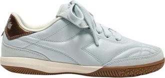 Diadora Gold Indoor Metal - Dames - Sneakers - Blauw - 41 EU - Katoen - Schoenen
