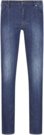Emporio Armani Light Wash Comfort Jeans - Heren - Slim Fit Jeans - Blauw - W31 - Katoen - Jeans
