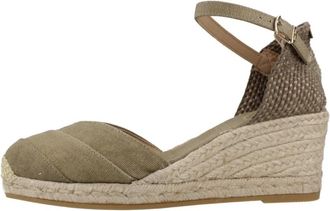 Toni Pons Clarat Alpargata - Dames - Sleehakken - Groen - 39 EU - Schoenen
