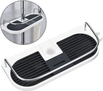 OEM Estante De Ducha Sin Necesidad De Taladrar Para Barra De Ducha - Organizador De Ba&ntilde;o Para Champ&uacute;, Compatible Con Barras De 19 Mm A 25 Mm