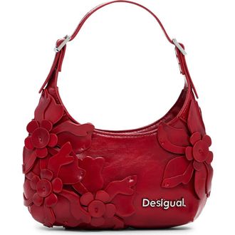Desigual Faux Leather Shoulder Bag in Red at Nordstrom