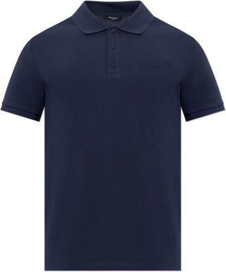 Balmain Polo Shirt met Geborduurd Logo - Heren - Polos - Blauw - 3XL - Katoen - Tops