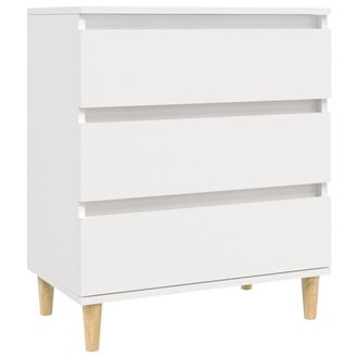 vidaXL Aparador De Madera Contrachapada Blanco 60x35x70 Cm Vidaxl