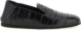 Giuseppe Zanotti Black Leather Slip-On Mens Loafers