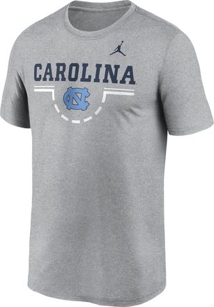 Nike Mens North Carolina Courtside Jordan Brand Dri-FIT College T-Shirt in Grey | 0JTI06GNCN-5DA