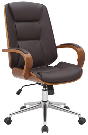 Clp Clp - Silla De Oficina Yankton Nogal/marr&oacute;n