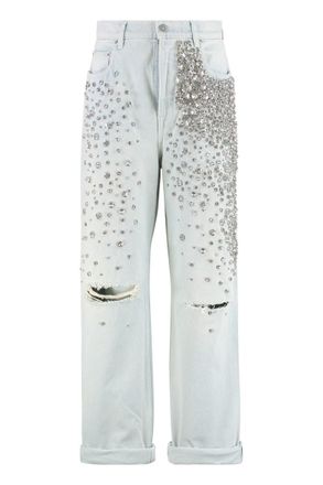 Golden Goose Kim Rhinestone Appliqué Jeans