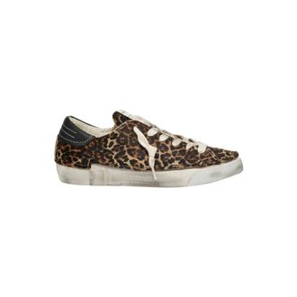 Philippe Model Sneakers, female, Brown, Size: 10 US Multicolored Animal Print Sneakers Aw25