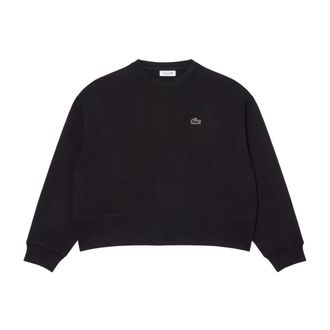 Lacoste Oversized katoenen sweatshirt - Dames - Sweatshirts - Zwart - S - Katoen - Hoodies & sweatvesten