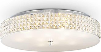 Ideal Lux Ideal Lux - Roma - L&aacute;mpara De Techo Empotrada Grande De 12 Luces, Cromo, G9