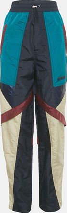 Isabel Marant Blue Nylon Paneled Track Pants