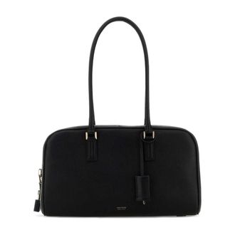 Tom Ford Soft Grain Leather Zipped Small Shoulder Bag - female - Tom Ford - Shoulder Bags - Black - ONE SIZE - Bags