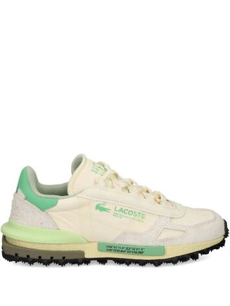 Lacoste Elite Active suede-leather sneakers - women - Calf Suede/Rubber/Fabric/Calf Leather/Fabric - 5.5 - Neutrals