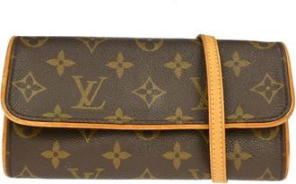 Louis Vuitton Twin Monogram Canvas Brown Canvas Handbag (Pre-Owned)