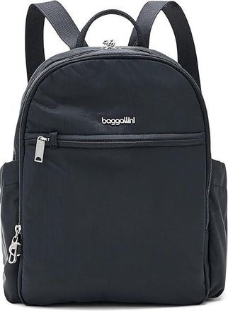 Baggallini Securtex(r) Anti-theft Getaway Backpack Clutch Handbags French Navy, Polyester