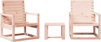 vidaXL Juego De Muebles De Jard&iacute;n 3 Pzas Madera Maciza Abeto Douglas Vidaxl