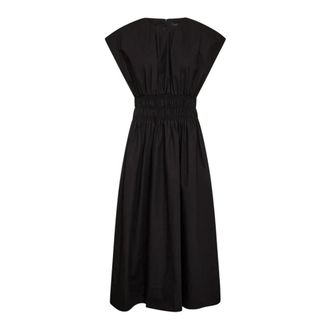 Copenhagen Muse Zwarte Smock Jurk - Dames - Casual kleedjes - Zwart - S - Katoen - Kleedjes