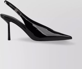 Le Silla glossy leather ankle strap pumps