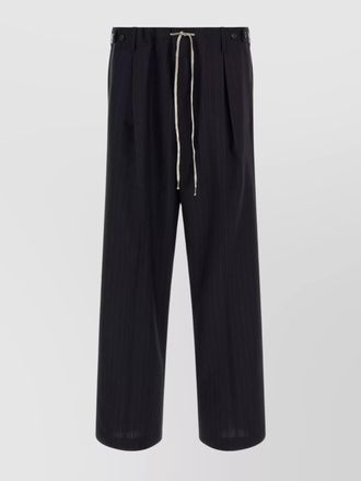 Maison Margiela wool pinstripe straight-leg trousers