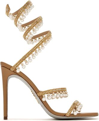 Rene Caovilla 105mm Chandelier sandalen - Bruin