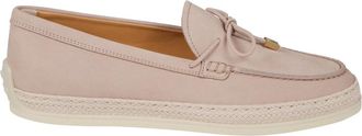 Tod's Gomma Rafia 92K Loafers - Dames - Loafers - Roze - 41 EU - Leer - Schoenen