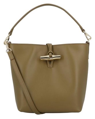 Longchamp Le Roseau Leather Bucket Bag