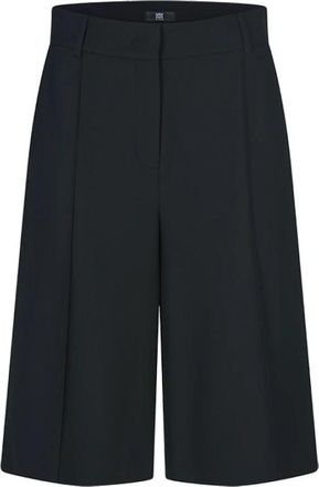 Riani Bermuda Shorts met Plooien - Dames - Korte Broeken - Zwart - S - Leer - Korte Broeken