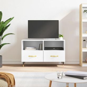 vidaXL Vidaxl - Mobile Porta tv Bianco 80x36x50 cm in Legno Multistrato