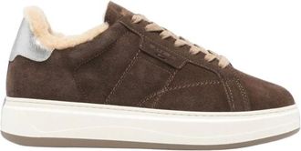 Woolrich Zapatillas de ante forradas de borrego - Shoes - Mujer - Marr&oacute;n - 38 EU