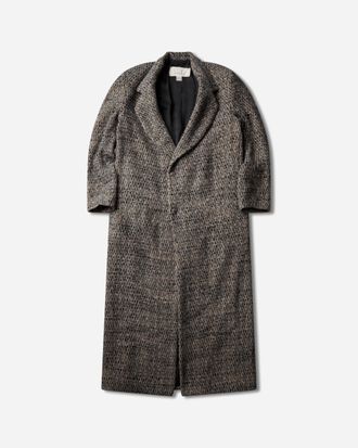 ERL Textured Wool Overcoat Grey