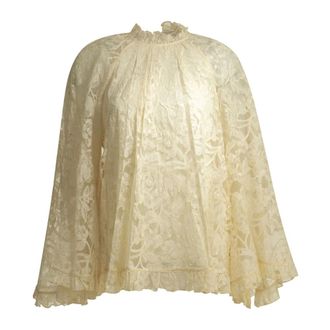 Zimmermann Blusa Carousel Lace Angel - - Blouses & Shirts - Donna - Beige - XS