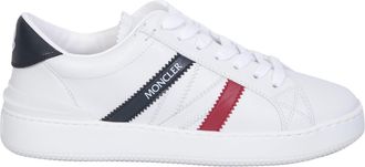Moncler Monaco M Sneakers In White, Blue And Red