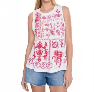 Johnny Was Azova Swing Tank In White