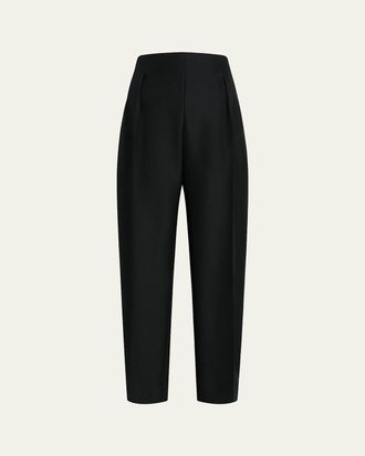 Khaite Somera Barrel-Leg Pants