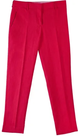 Paul Smith Slim-fit Trousers, female, Red, Size: XS Pantalone Pinces Lino
