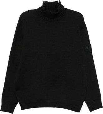Stone Island Heren, Truien, Zwart, Maat: XL Wol