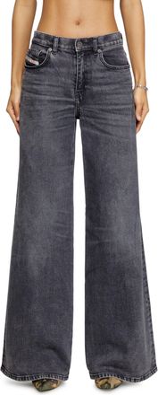 Diesel Flare Jeans - 1978 D-Akemi - Jeans - Woman - Black